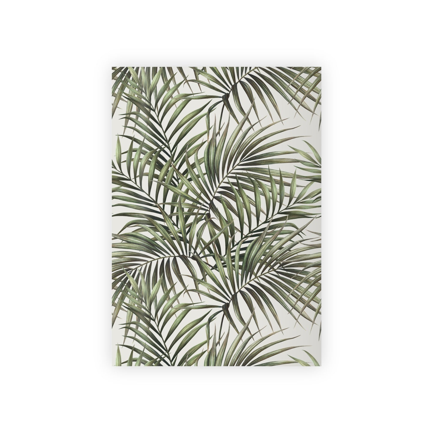 Tropical Green Palm Leaves Gift Wrapping Paper Rolls, 1pc