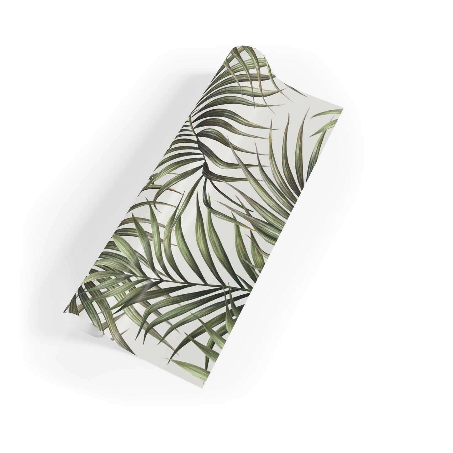 Tropical Green Palm Leaves Gift Wrapping Paper Rolls, 1pc