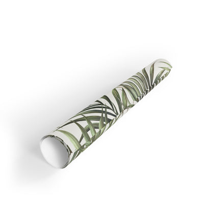 Tropical Green Palm Leaves Gift Wrapping Paper Rolls, 1pc