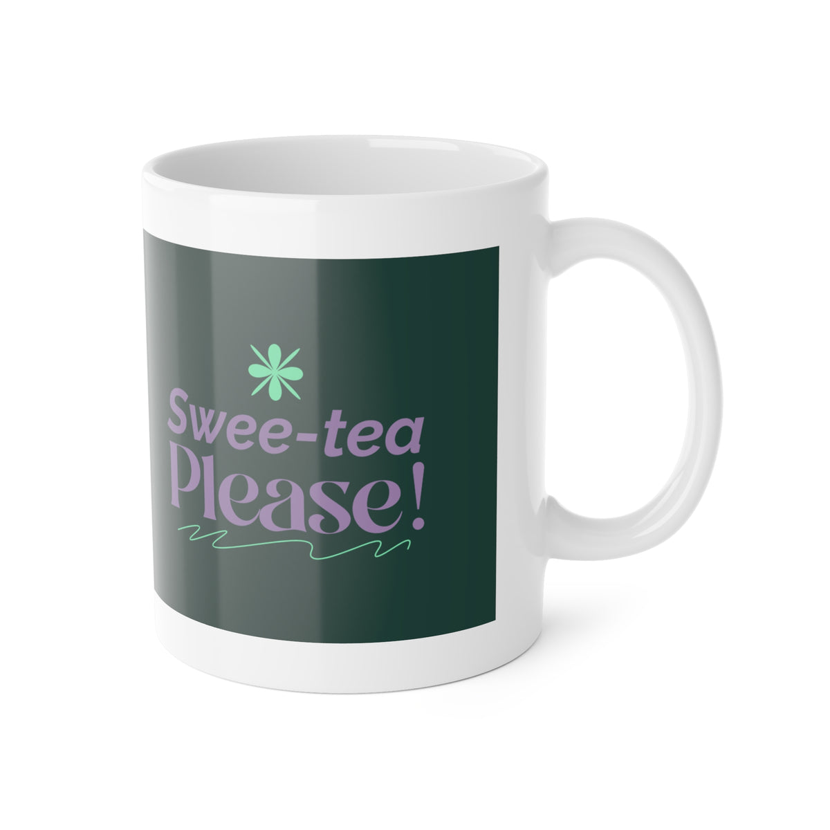 Swee-tea Ceramic Mug — Retro Floral Pattern 11oz
