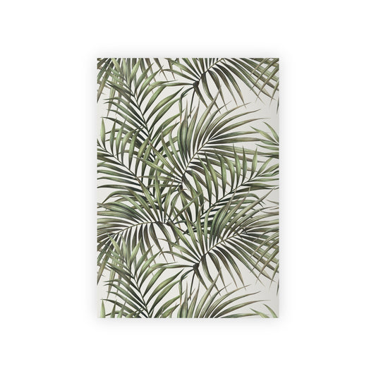 Tropical Green Palm Leaves Gift Wrapping Paper Rolls, 1pc