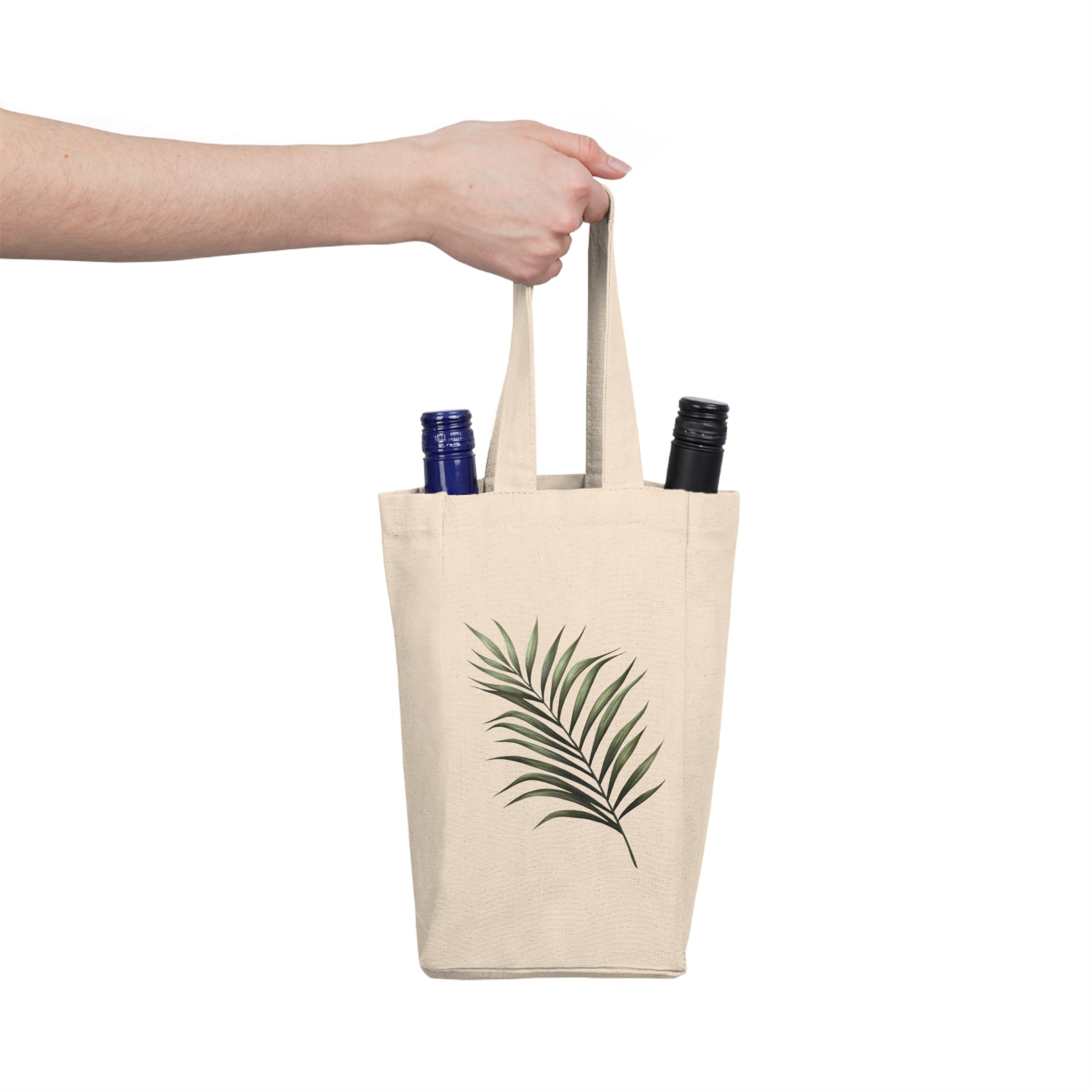 Double Wine Tote Bag – Reusable Bottle Carrier for Picnics & Gifts