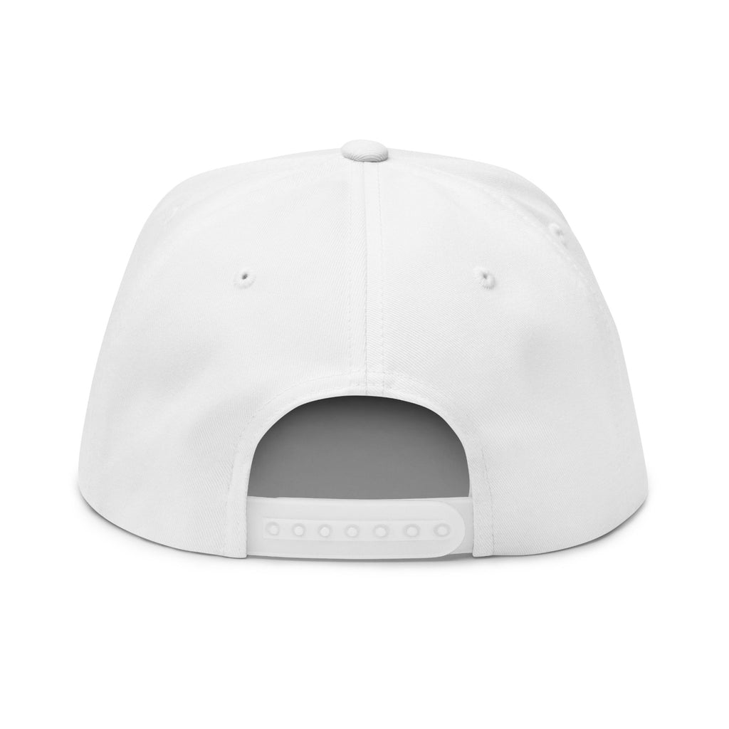 Live In The Moment Embroidered Flat Bill Cap