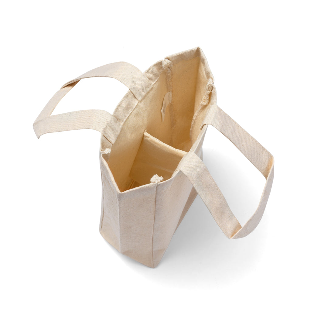 Double Wine Tote Bag – Reusable Bottle Carrier for Picnics & Gifts