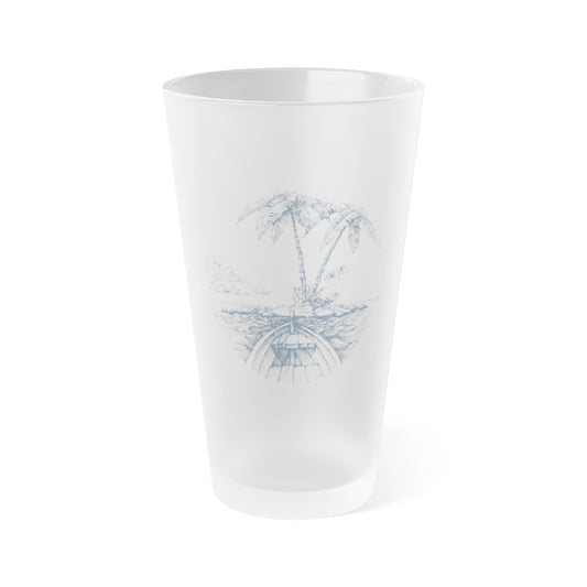 Frosted Pint Glass 16oz